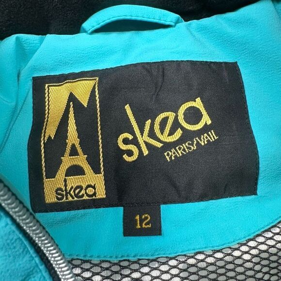 Skea Women’s Size 12 Paris Vail Snow Jacket Teal Blue Full Zip Outerwear - Picture 5 of 12